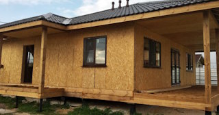 Одноэтажный дом из панелей под ключ в Крымске - Строй-Крм от 134303 рублей