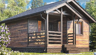 Проект бани 3 на 3 в Крымске | Разработка и планировка от Строй-Крм от 3616 рублей