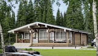 Проект одноэтажного дома из бревна в Крымске - Цены от 309930 рублей | Строй-Крм