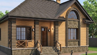 Проекты одноэтажных домов из кирпича | Строй-Крм - Крымск от 3616 рублей